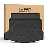 LASFIT Trunk Mat for Honda Civic Hatchback 2022-2026 & Civic Hatchback Hybrid 2025-2026, All Weather TPE Custom Fit Trunk Liner Cargo Mat Cargo Liner with Subwoofer, Black