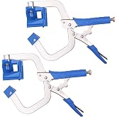 DRAGONITE 90 Degree Corner Clamp, 11 Inch Right Angle Clamps(2 Pieces) | Work on 90&deg; corners &amp; "T" joints, For Woodworking &amp; Welding &amp; Cabinets &amp; Drawers, Comfortable Handle for Easy Operation