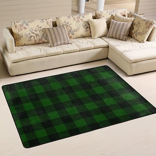 Amazon Com Alaza Non Slip Area Rug Home Decor Vintage Hunter