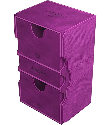Amazon.com: Stronghold 200+ XL Convertible Deck Box | Double-Sleeved | Card  Game Protector with Accessories Drawer | Nexofyber Surface | Holds up to  200 Cards | Red Color