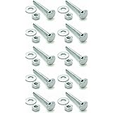 SNUG Fasteners (SNG301) Ten (10) 5/16-18 x 2" Long Carriage Bolts Set w/Nuts & Washers, Count
