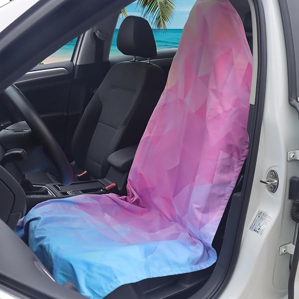 NBNHXNFF CAR SEAT COVER TOWEL FRONT SEATS FOR BEACH SWIMMING, SPORTS, CAMPING,YOGA, SWEATING. CAR SEAT TOWEL EASY TO CLEAN, PROTECT FROM DAMAGE BY SWEAT, PETS, AND SCRATCHES (WATERMELON, 1 PCS)