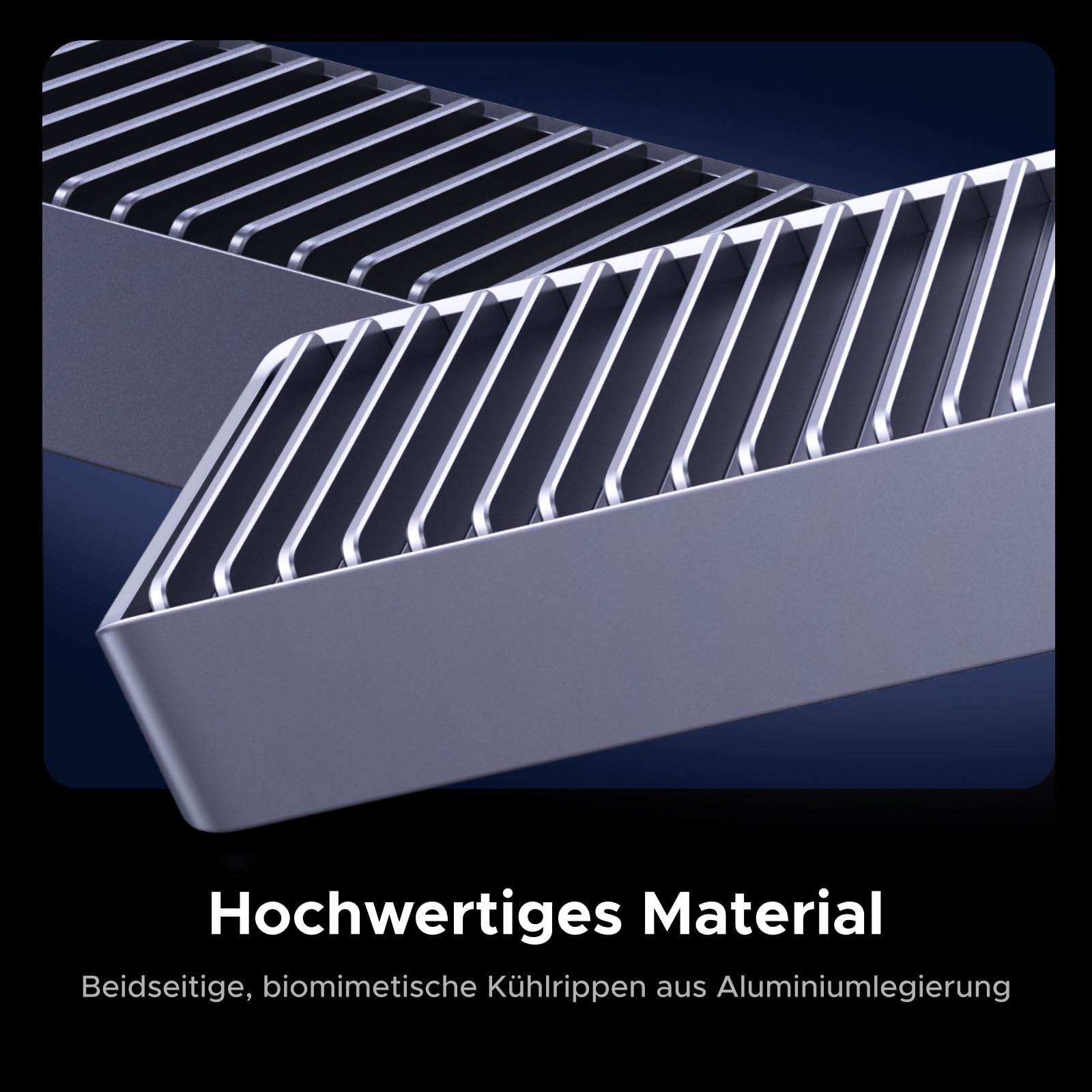 UGREEN 80Gbps M.2 NVMe SSD Gehäuse, NVMe Gehäuse kompatibel mit Thunderbolt 5/4/USB4 bis zu 7000MB/s, M2 SSD Gehäuse kompatibel mit MacBook, Mac mini, Mac Studio 50cm Kabel(SSD Nicht enthalten) 7