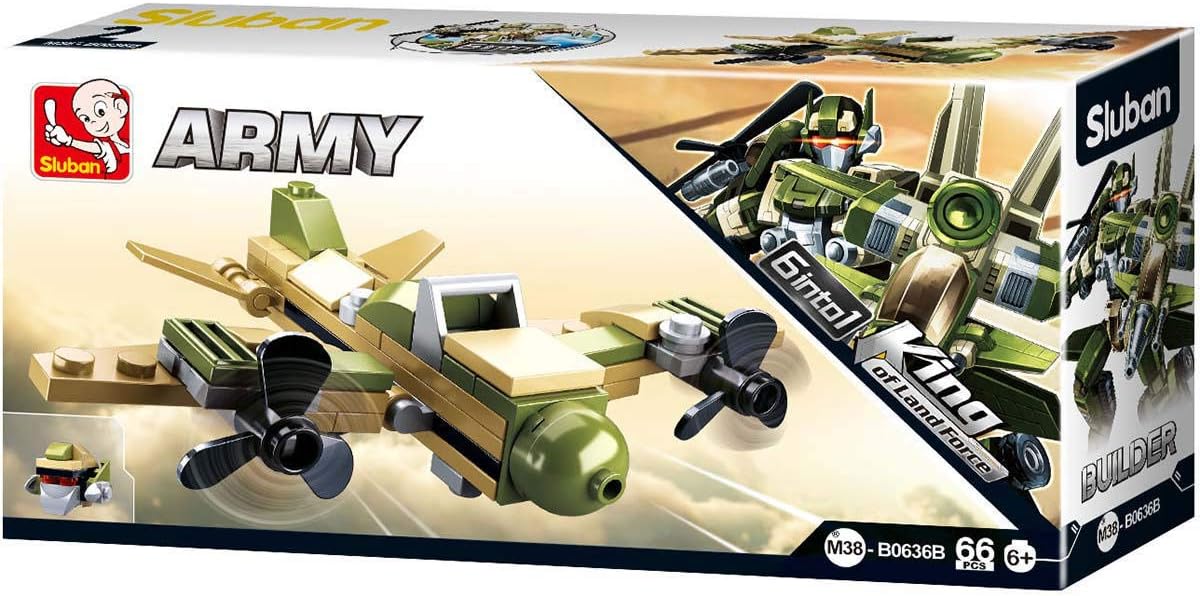 Sluban Builder King of Land Force 6 into1 M38-b0636,Multicoloured,Medium - Image 5