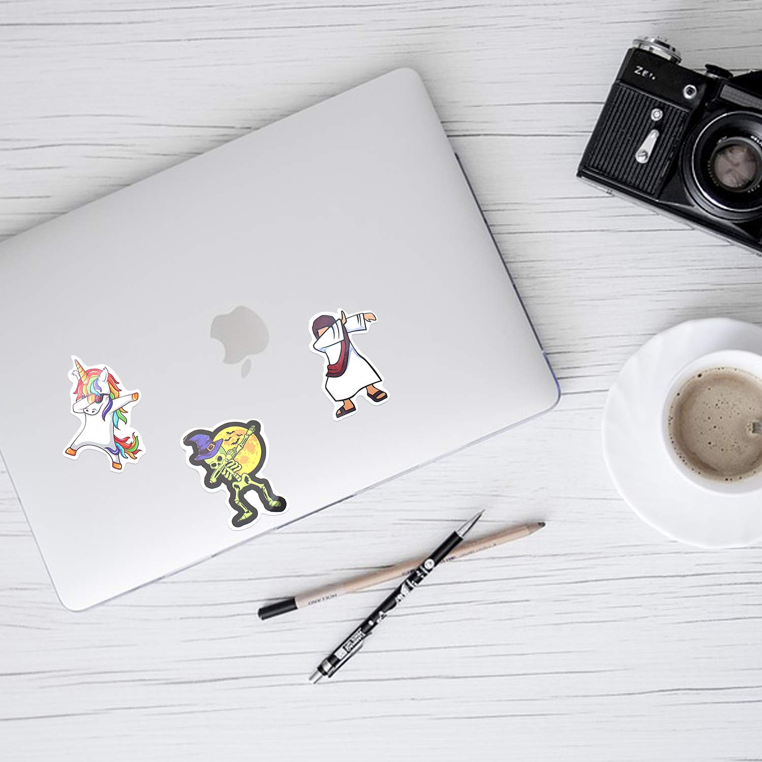 Mizzuco Vinyl Stickers Waterproof Graffiti Stickers 60 Pieces for Teens Girls Laptop Bumper Helmet Ipad Car Luggage Water Bottle (TS191)