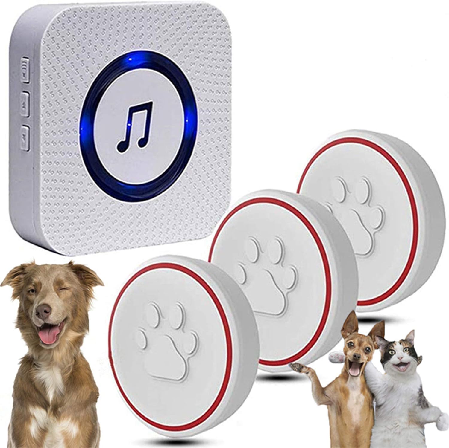 ChunHee Wireless Dog Cat Doorbell for Potty Training/Smart Buttons Door