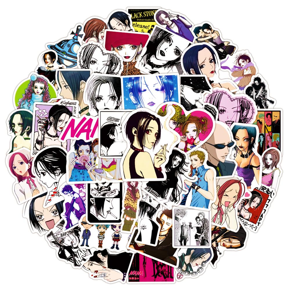 Nana Stickers 50PCS Cartoon Sticker Stuff for Water Bottles Luggage Bike Car Decals Cute Lilo & Stitch Gifts Party Supplies for Kids Teens Adults