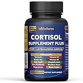 laslafarm 11in1 Cortisol Plus Supplement, 11in1 Ashwagandha and Natural Herbal Complex Vitamin Blend for Daily Mood, Focus and Sleep, Suitable for Women and Men 60 Capsules