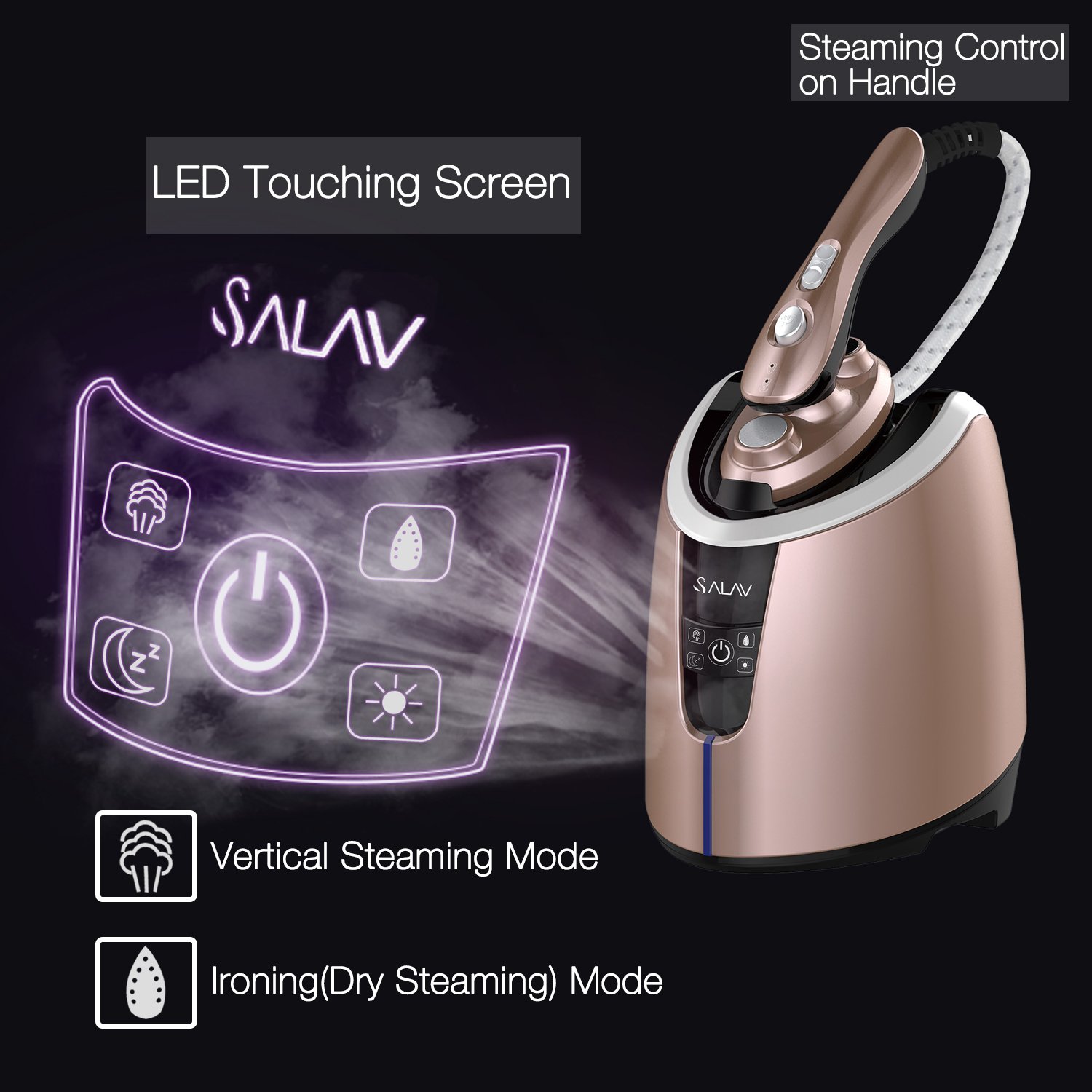 SALAV Iron Professional Clothes Steamer with Vertical Steaming
