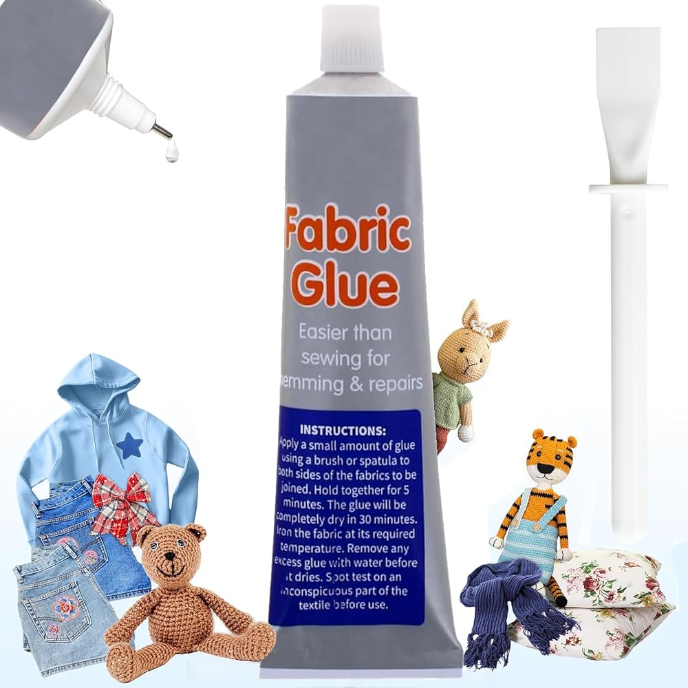LORD C Fabric Glue With Spreader 30ml Extra Strong Quick Dry