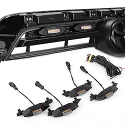 Upgraded 4 PCS Led Grill Lights Compatible with
