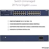 NETGEAR JGS524 24 Port Gigabit Ethernet Network Switch Desktop Rackmount view 2
