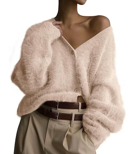 R13 Women's 3/4 Sleeve Twisted Front Cardigan, Light Khaki, XS at
