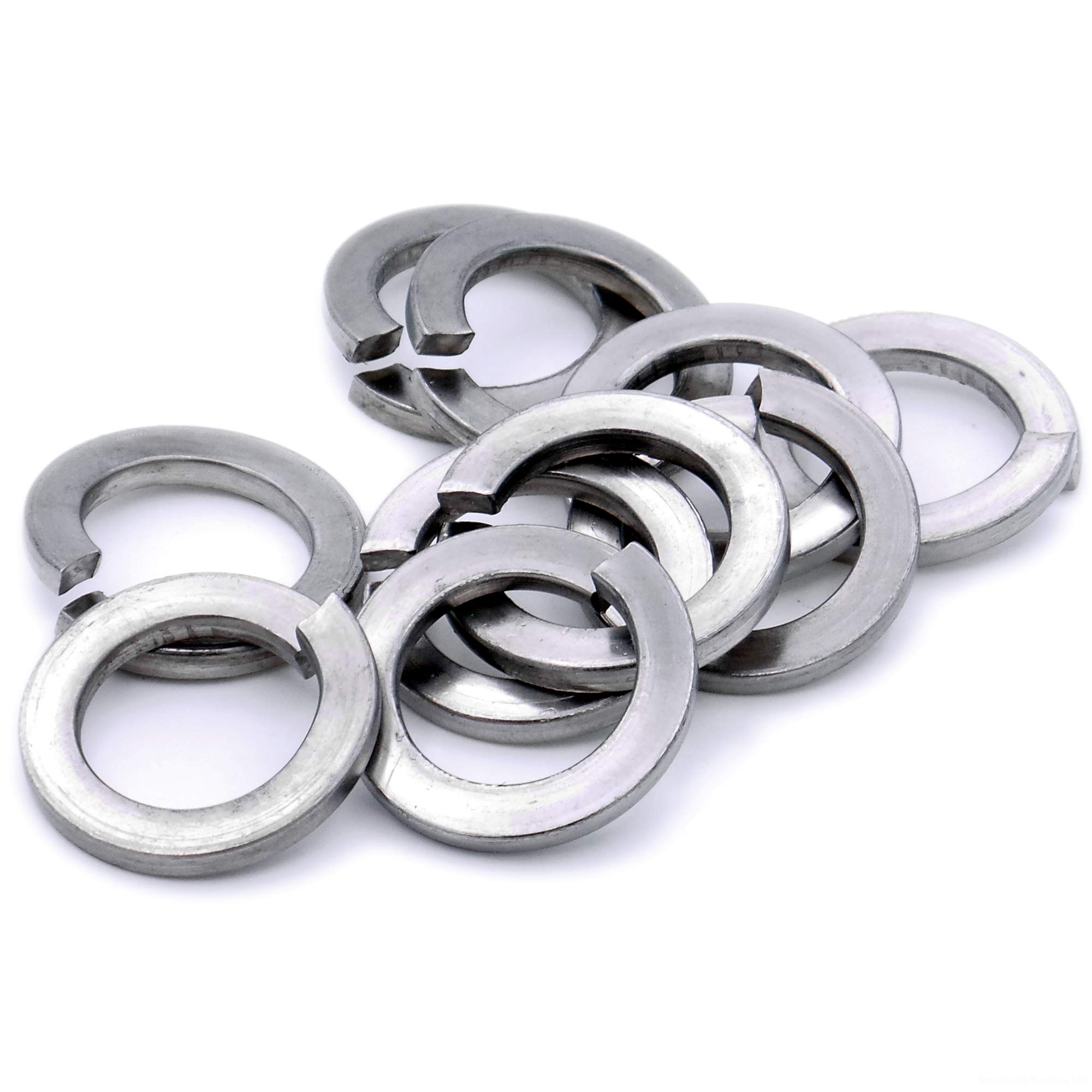 M10 (10mm) Rectangular Spring Split Lock Washer - Stainless Steel (A2) (Pack of 20)