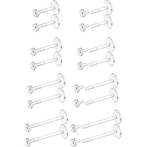Dochais 16G 18G Clear Nose Studs Earrings Piercing Retainers Glass Acrylic | Clear Earrings Studs Lip Bars Retainers, Piercin