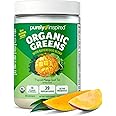 Purely Inspired Organic Green Powder Smoothie Mix, Tropical Mango Iced Tea Flavor (30 Servings) - Probiotics for Digestive Health with Spirulina & Chlorella for Gut Health - Vegan & Gluten-Free