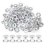 HARFINGTON 100PCS Grommets Eyelets 3/10 Inch