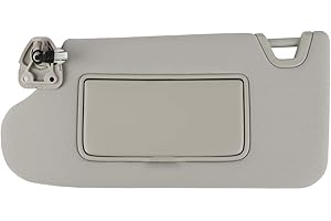 Nakuuly Left Driver Side Sun Visor Gray with Light, Without Sunroof Compatible with Nissan Altima 2013 2014 2015 2016 2017 2018 Replaces # 96401-3TA2A