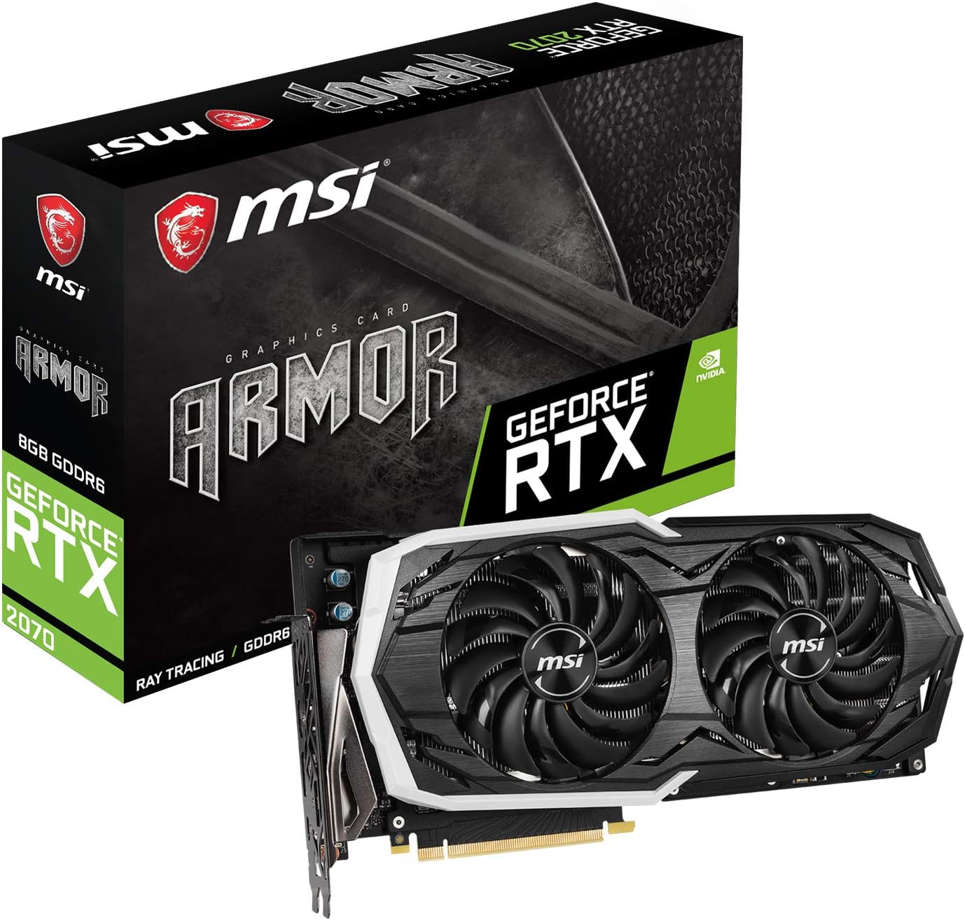 Amazon Msi Geforce Rtx 70 Armor 8g グラフィックスボード ブラック Vd6761 Msi グラフィックボード 通販