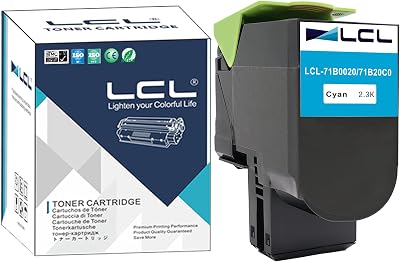 LCL 71B0020 Cyan Toner Cartridge for Lexmark CS317 CX317 CS417 CX417 CS517 CX517