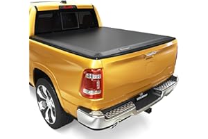 YITAMOTOR Soft Quad-fold Tonneau Cover Fits for Dodge Ram 1500 5.7ft Bed 2009-2025 (Inclu. Classic & New) Without Rambox