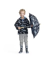 Hatley Boy's Printed Rain Boots Raincoat, Shark