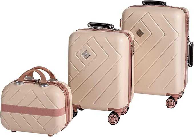 Valigia Bambini Fast Forward Frozen - Set Bagaglio A Mano 20 Pollici Con Beauty Case, Multicolore - Foto 1