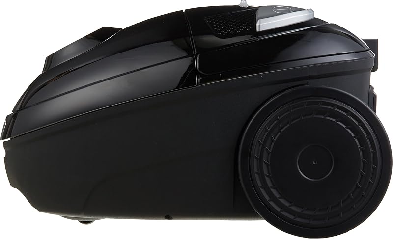 Aspirapolvere con sacchetto, potente, compatto e leggero, per pavimenti duri e moquette, filtro HEPA, 700 W, 1,5 l, EU, nero