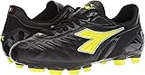 Diadora Unisex Maracana 18 Black/Fluo Yellow 10.5