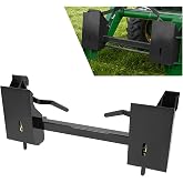 KUAFU 4000Lbs Universal Quick Attach Skid Steer Adapter fit for Loader Skid | Universal; Compatible with Global John Deere Loaders Skid Steer Attachment Conversion Adapter Plate; Steel Powder Coated