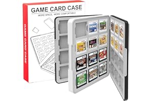 QUBAMG 3DS Game Case 48 Slot DS Game Holder Compatible With Nintendo New 3ds / New 3ds Xl / 3ds / 3ds Xl / Dsi / Dsi Xl / Ds / New 2ds /New 2ds Xl / 2ds/ 2ds Xl Catridge Portable Storage Box,Black