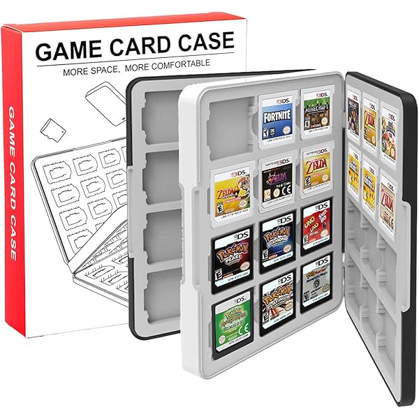 Amazon.com: Nintendo 3DS Game Card Case 24 - Black
