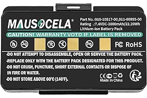 MAUSOCELA 3000mAh GPS Replacement Battery, Compatible with Gar'min GPSMAP 276, 276C, 296, 376, 376C, 378, 495, 478, EGM478, P