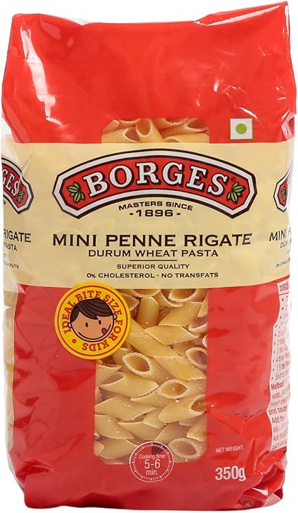 Borges Mini Penne Rigate Durum Wheat Pasta, 350g