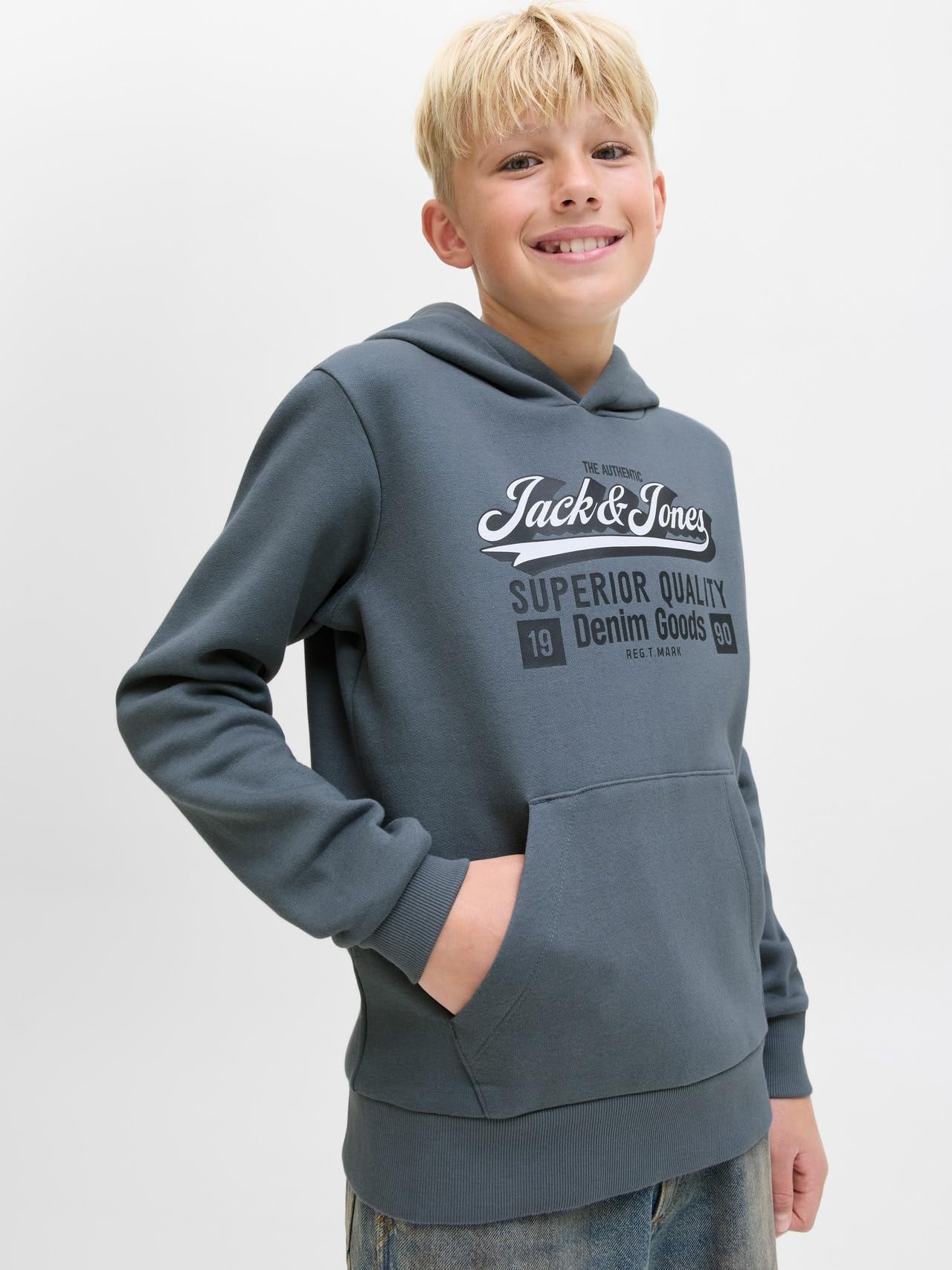 JACK & JONES JUNIOR Jjelogo Sweat Hood 2 Col Aw25 Noos Jnr 6
