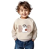 Kids Toddler Baby Boys Girls Halloween Sweatshirt Long Sleeve Boo Ghost Pumpkin Crewneck Pullover Top Fall Clothes