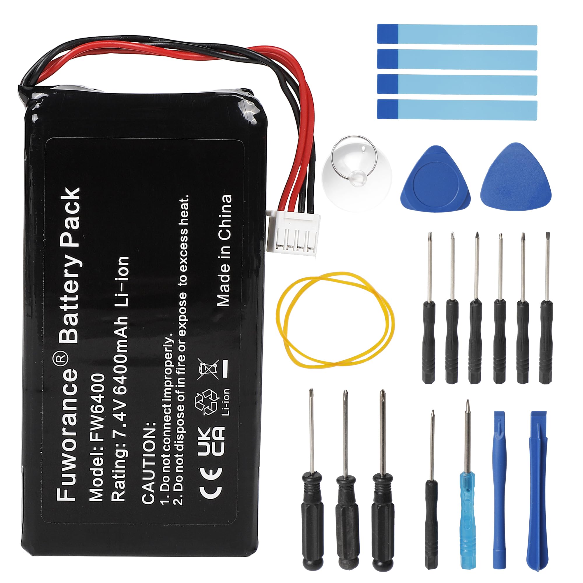 Fuworance 6400mAh 7.4V FW6400 Replacement Battery Compatible with DJI Phantom 4 Pro+ Advanced/3 Standard/SE Professional/Drones Professional Control/Inspire 2/1 V2.0 Pro/Raw/GL300C/GL300F Controller