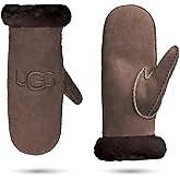 UGG womens Embroidered Water Resistant Sheepskin Mitten With Tech Palm