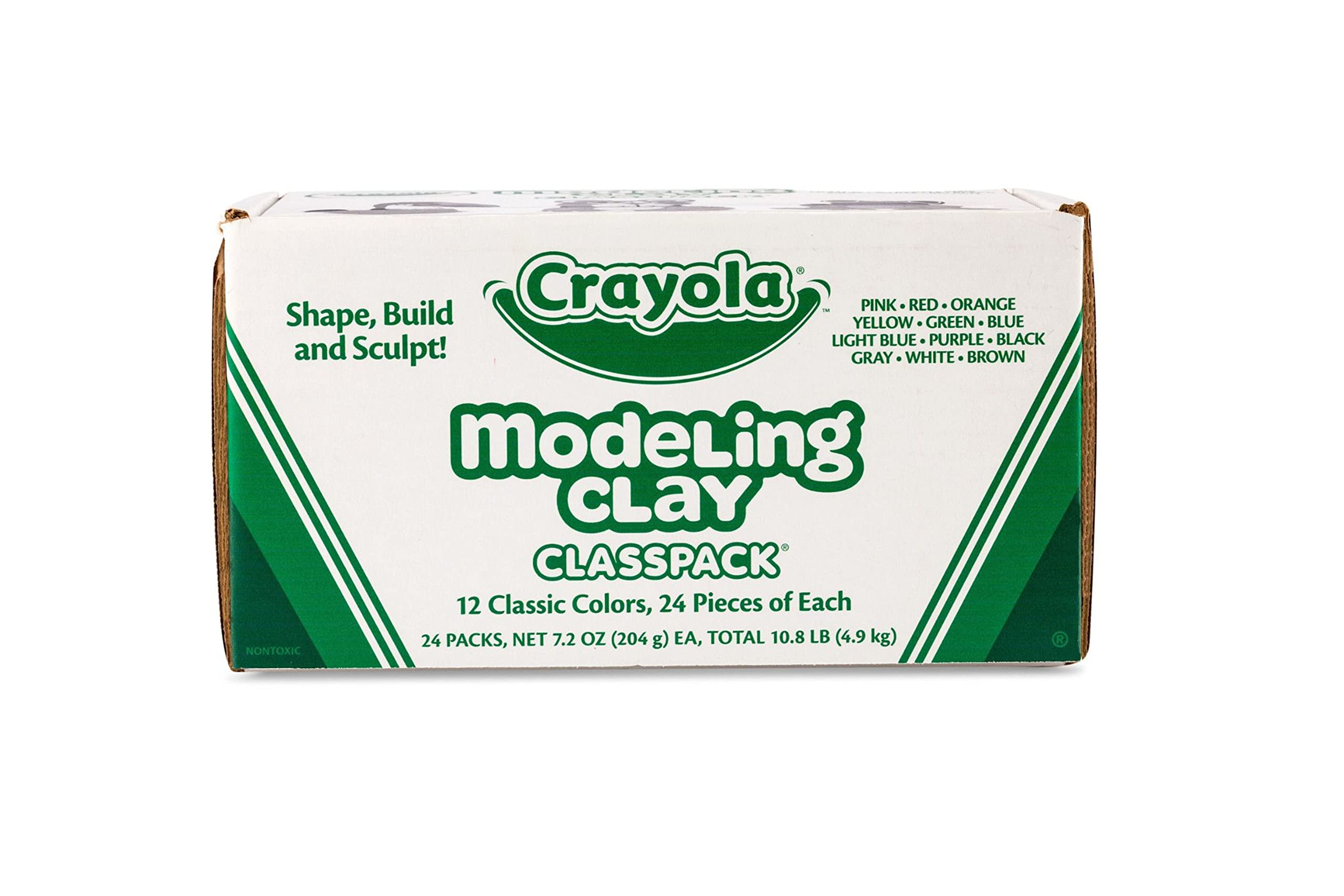 Crayola Modeling Clay Classpack (24 Packs), Bulk Modeling Clay for Kids