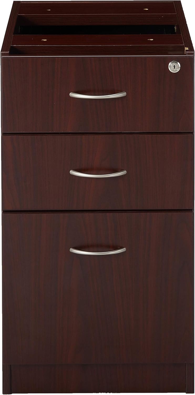 Lorell LLR69603 69000 Series Free Standing Fixed Pedestals, Mahogany: Home & Kitchen