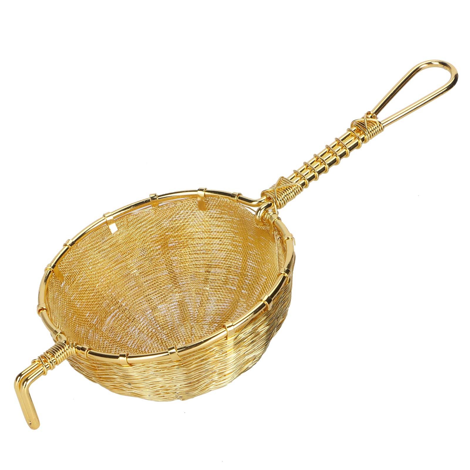 Tea Strainer, Copper Small Tea Strainer Practical Tea Infuser Strainer, Mesh Tea Strainer for Kitchen Home Tea Shop Restaurant