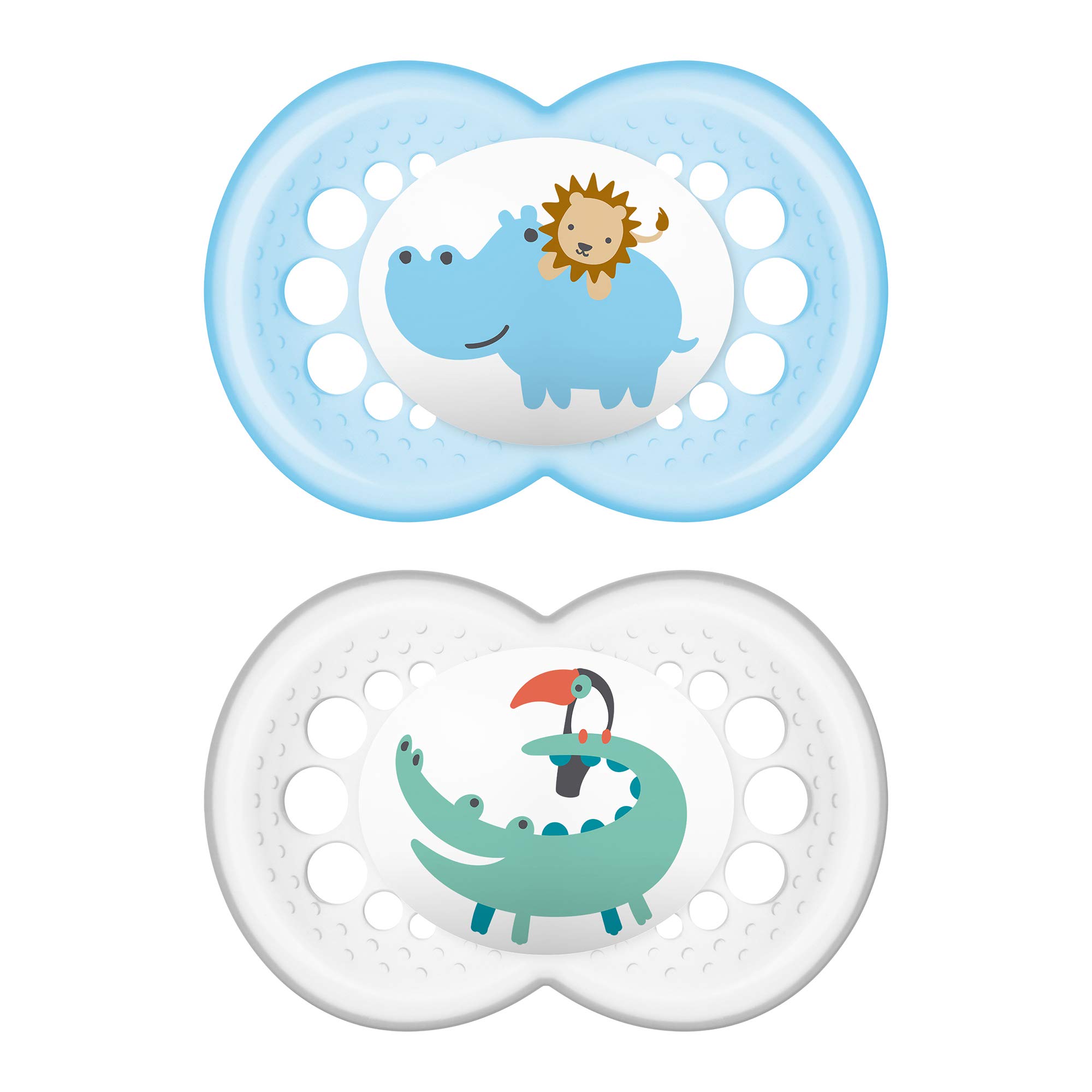 MAM Animal Pacifier (2 pack, 1 Sterilizing Pacifier Case), Pacifiers 16