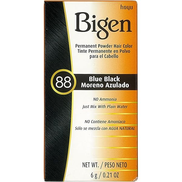 Amazon.com : #88 Blue Black Bigen Permanent Powder - 12 Pack
