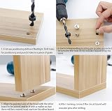 Rybtd Wood Dowel Jig Kit 6/8/10mm Drill Guide with Depth Stops Alignment Tool view 3