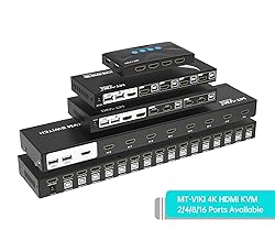 MT-VIKI 4K 16 Port KVM Switch HDMI, 4K@30Hz Rack