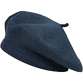 ZLYC Wool French Beret Hat Solid Color Beret Cap for Women Girls