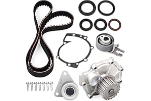 AUCERAMIC Engine Timing Belt Kit with Water Pump for Volvo S40 S60 S80 C30 C70 V50 V70 XC70 2.3L 2.4L 2.5L 2001 2002 2003 200
