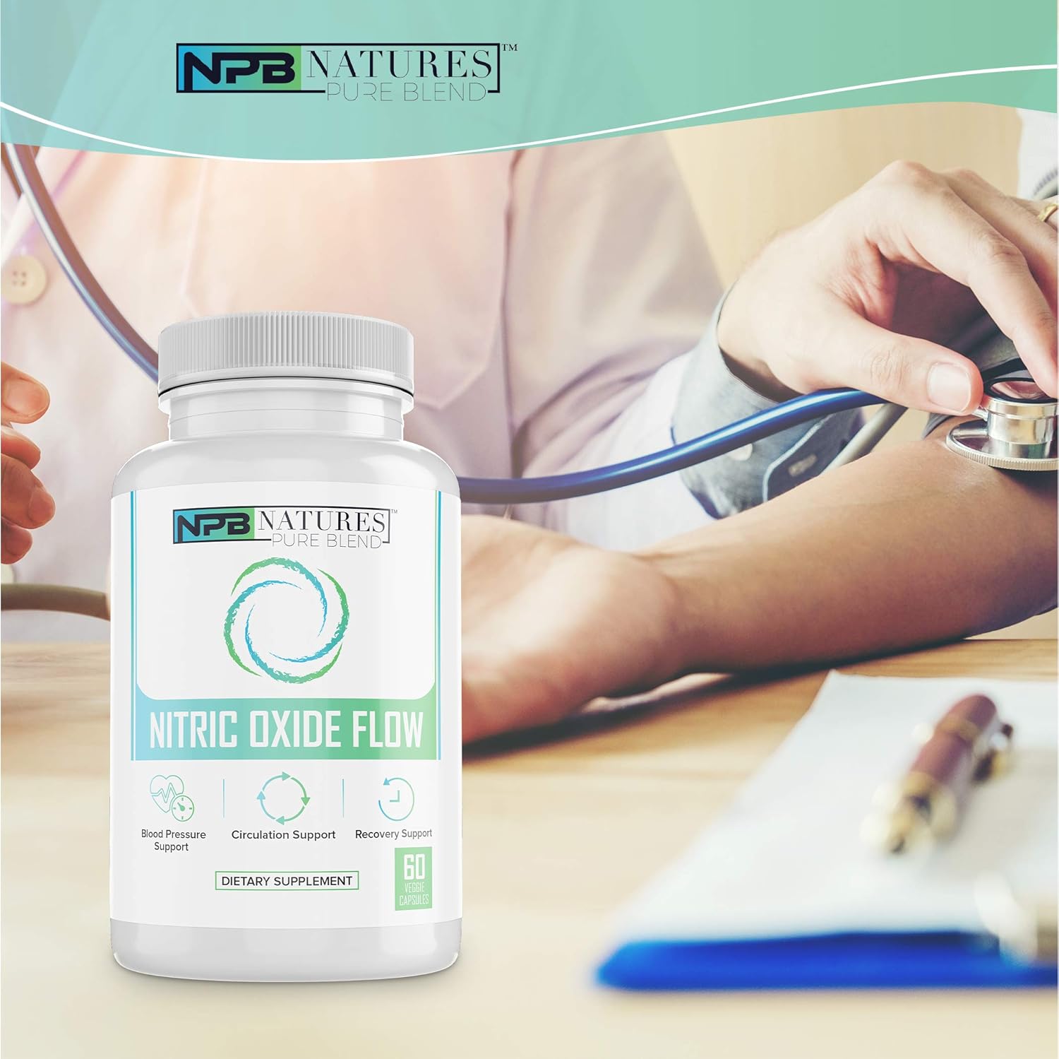 Nitric Oxide Supplements: Nature's Pure Blend - L-Arginine and L-Citrulline - 1500MG - Nitric Oxide Booster - Blood flow, Muscle growth, Energy - Essential Amino Acids for physical training support: Health & Personal Care