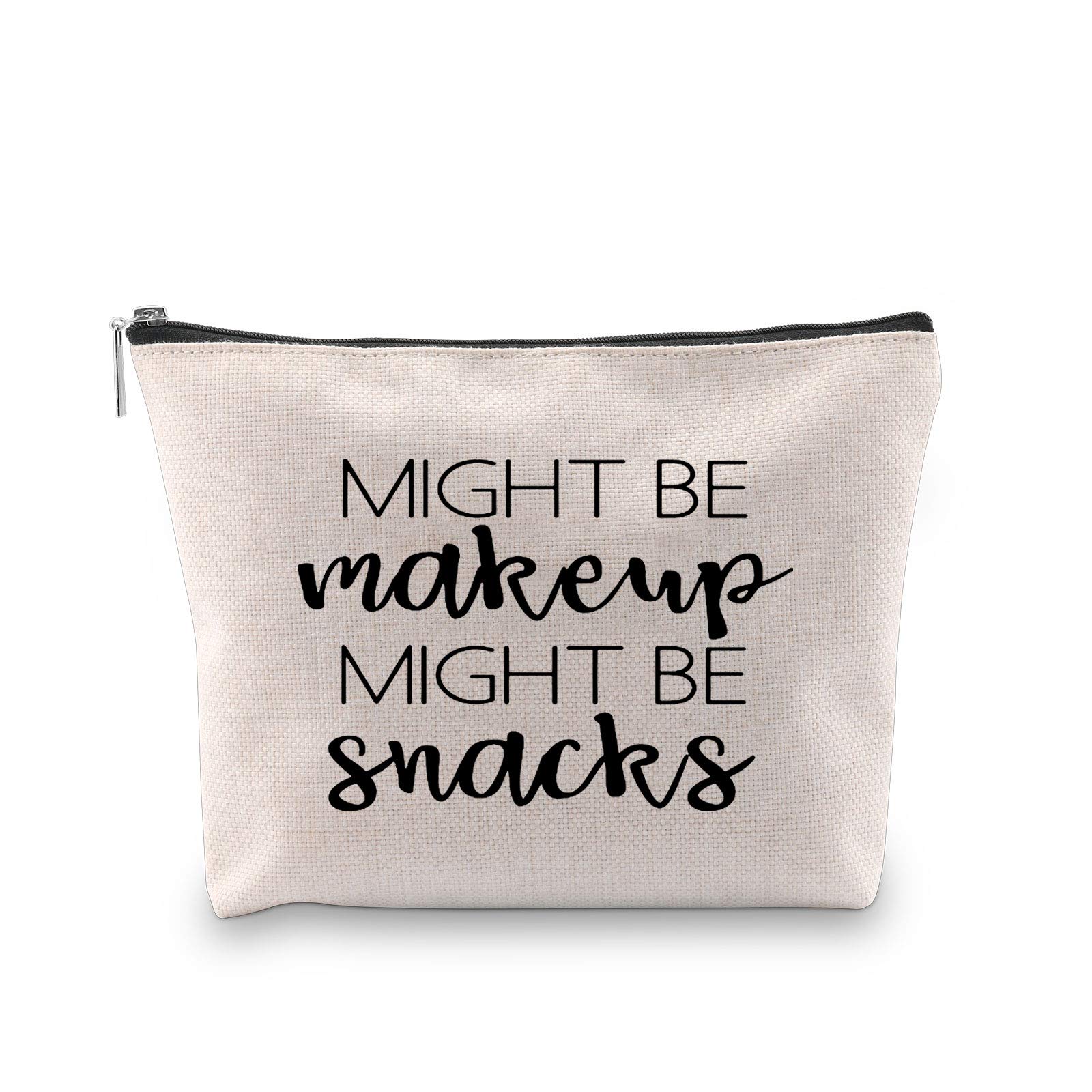Novelty Cosmetic Bag Might Be Makeup Might Be Snacks Gift for Girls (Makeup Snacks EU)