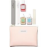 Manucurist Active Discovery Kit - Manicure Set - Nail Care Set, Vegan & Made in France: 1 Nail File, 1 Nail Buffer, 1 Cuticle Remover, 3 Wood Cuticle Pushers, 1 Active Glow, 1 Serum- Gifts for Women